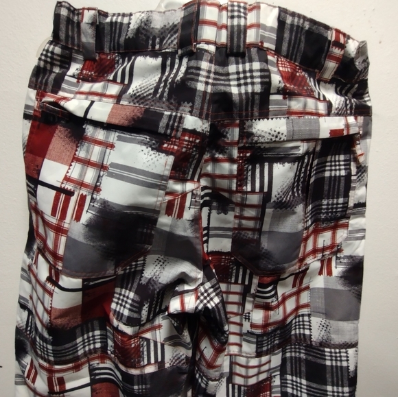 Rip Zone Micro lite Snowboard Pants Plaid Abstract Print Size: XL, 36-39, R 14 - Picture 6 of 11